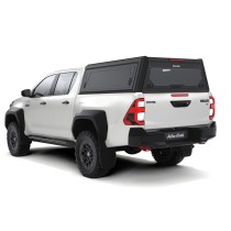  Hardtop noir Alu-Cab Toyota Hilux Revo 2016+ double cabine robuste 